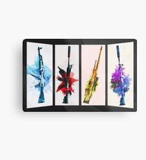 CS:GO Watercolor weapons v2 Metal Print
