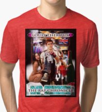 LOUIS THEROUX GANGSTA RAP ALBUM COVER WEIRD WEEKENDS Tri-blend T-Shirt