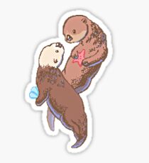 Otterly in love Sticker