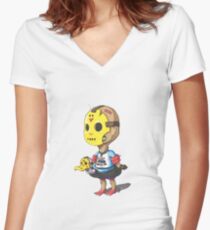 Happy Camper Women's Fitted V-Neck T-Shirt
