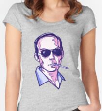 Hunter S. Thompson violet Women's Fitted Scoop T-Shirt