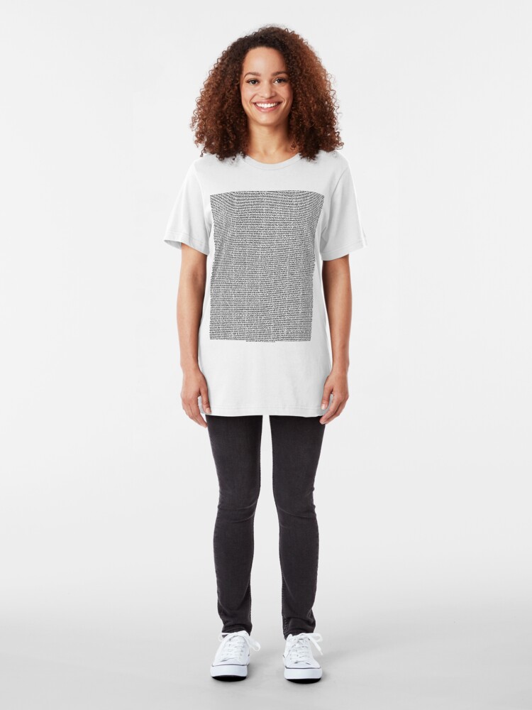 Alternate view of Bee Movie Script (Updated: Check Description For Details) Slim Fit T-Shirt