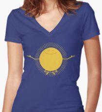 Sun Worshipper Women's Fitted V-Neck T-Shirt