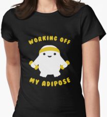 Working off my adipose Women's Fitted T-Shirt