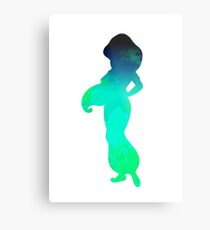 Princess Inspired Silhouette Metal Print