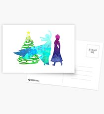 Christmas Sisters Inspired Silhouette Postcards