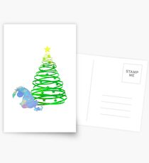 Christmas Donkey Inspired Silhouette Postcards