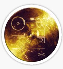 VOYAGER, Space, Golden Record, Spacecraft, Message to Aliens Sticker
