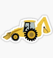 Construction Backhoe Digger Sticker