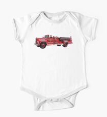 Antique Fire Engine One Piece - Short Sleeve