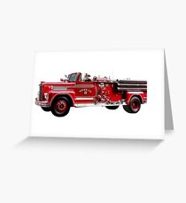 Antique Fire Engine Greeting Card