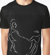 Lindy Hop Jitterbug Minimalist Art Graphic T-Shirt