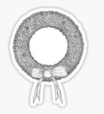 Pegatina Corona de Navidad