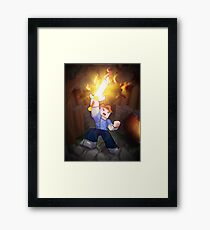 Fighting For Love - Minecraft Song Framed Print