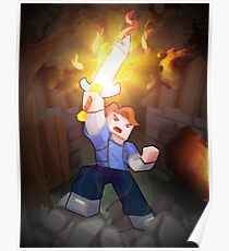 Fighting For Love - Minecraft Song Poster