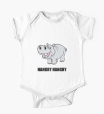 Hangry Hippo Baby Body Kurzarm