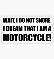 Snore Motorcycle Sticker