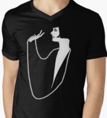 Camiseta de cuello en V Louise Brooks | Lulu | Brooksie