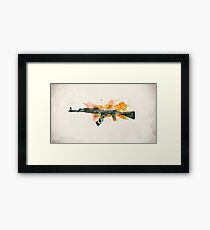 CS:GO AK-47 Wasteland Rebel Framed Print