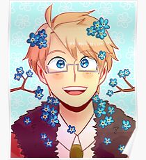 America Forget-me-not Print Poster