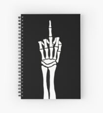 skeleton finger Spiral Notebook