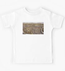 Perspective map of Fort Worth, Texas - 1891 Kids Tee