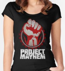 Fight Club Project Mayhem Design Women's Fitted Scoop T-Shirt