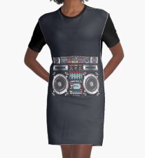 Boombox Graphic T-Shirt Dress