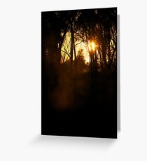Foggy Goulburn Dawn Greeting Card