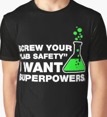 Funny Lab Safety Science Geek Humor T-shirt Graphic T-Shirt
