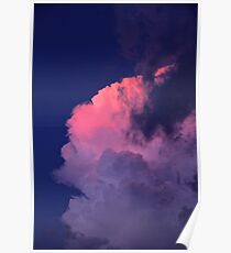 Way Up High, With Pretty Pink Clouds In The Sky Poster