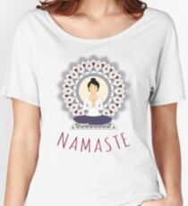 Lotus Pose (Padmasana) Women's Relaxed Fit T-Shirt