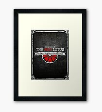 the order of the red lotus Framed Print