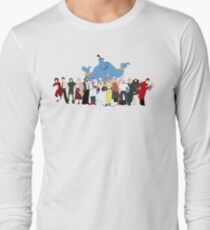 NO BACKGROUND Even More Minimalist Robin Williams Character Tribute Long Sleeve T-Shirt