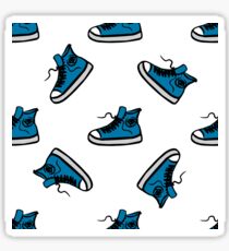 Sneakers seamless pattern, hand drawing Sticker