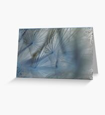 Miss Dandelions Cousin In Blue Greeting Card