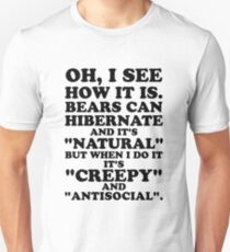 Winterschlaf Slim Fit T-Shirt