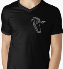 Für immer dummen Sarg T-Shirt mit V-Ausschnitt