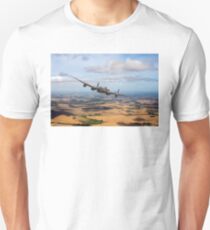 Home stretch: Lancaster over England Unisex T-Shirt