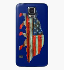 Funda/vinilo para Samsung Galaxy Wild Boar Pig USA Merica