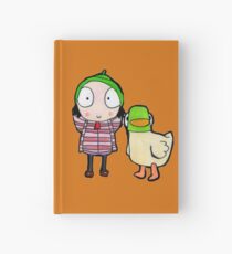 Cuaderno de tapa dura sarah y pato