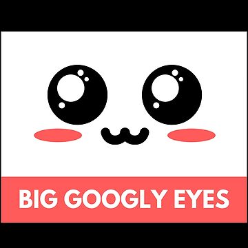 big googly eyes Sticker for Sale by Adriano759