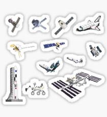 Spacecraft - Space Vehicles - The Kids' Picture Show - 8-Bit Sticker