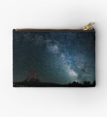 Devil's Tower with Milky Way Studio Pouch
