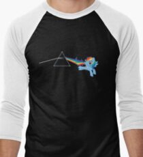 Rainbow Dash: Dark side of the moon (Brony) Men's Baseball ¾ T-Shirt