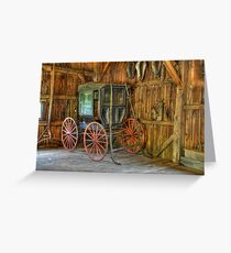 Wagon lost in storage Greeting Card