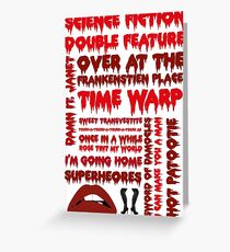 Rocky Horror Picture Show-Chansons Carte de vœux