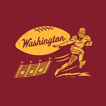 Vintage Football - Washington Commanders (Gold Commanders Wordmark)