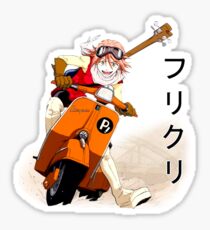 FLCL- Haruko on Vespa Sticker