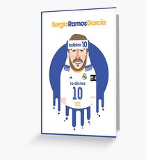 Sergio Ramos- Real Madrid Greeting Card